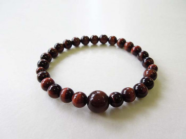 Red tiger's eye 7mm bracelet