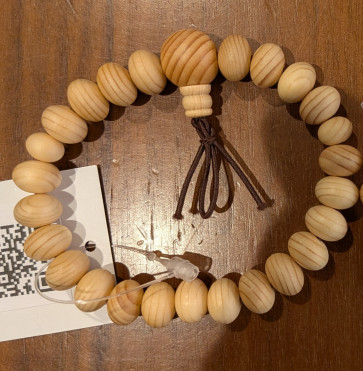  Japanese umbrella pine (Koyamaki) oval beads bracelet -Custom Size (2 additional beads)