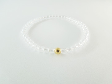 <Cotubu> Crystal Quartz & 14KGF bracelet 