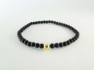 <Cotubu> Black Onyx & 14KGF bracelet