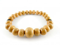 Sakura (cherry blossom tree)  7.5mm bracelet with Hawk's eye marker beads