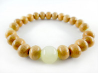 Sakura (cherry blossom tree) & Serpentine 7.5mm bracelet