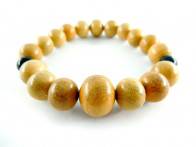 Sakura (cherry blossom tree)  10mm bracelet with Hawk's eye marker beads