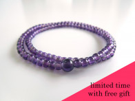 <Hitoshina>Amethyst 108 bracelet