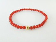 <Cotubu> Agate & 14KGF bracelet
