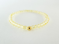<Cotubu> Yellow colored Quartz & 14KGF bracelet