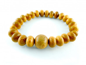 Yakushima cedar oval beads bracelet