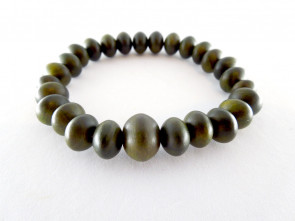 Lignum Vitae 7.5mm oval beads bracelet