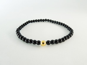  Black Onyx & 14KGF bracelet